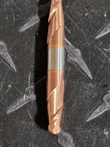 DESCRIPTION: (1) SOLID CARBIDE BALL END MILL BRAND/MODEL: ACCUPRO 07762750 RETAIL$: $93.85 SIZE: 9/32" DIA 1/2" LOC 5/16" SD QTY: 1