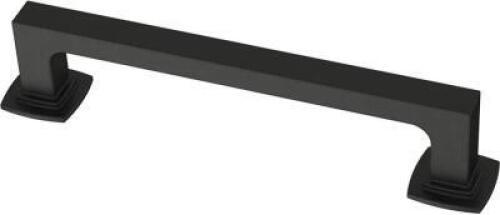 (10) - 5-1/16" FRANKLIN PAROW BRASS CABINET PULL HANDLES IN MATTE BLACK