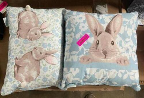 (2) - PC. EASTER BUNNY PILLOW SET