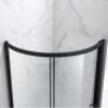 BREEZE 34 IN. X 34 IN. X 76 IN. CORNER SHOWER KIT WITH SLIDING FRAMED SHOWER DOOR IN BLACK AND SHOWER PAN - 7