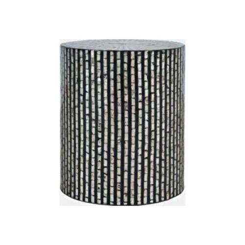 GLOBAL ARCHIVE SMALL CAPIZ ACCENT TABLE
