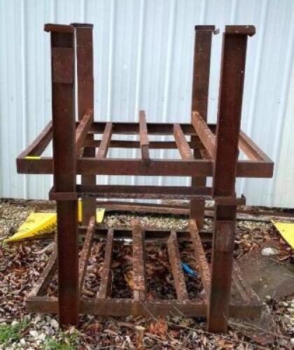 DESCRIPTION: (2) STEEL RACKS INFORMATION: CONTENTS NOT INCLUDED SIZE: 48"X36"X60" QTY: 2