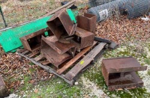 DESCRIPTION: ASSORTED STEEL DOCK BUMPERS AS SHOWN QTY: 1