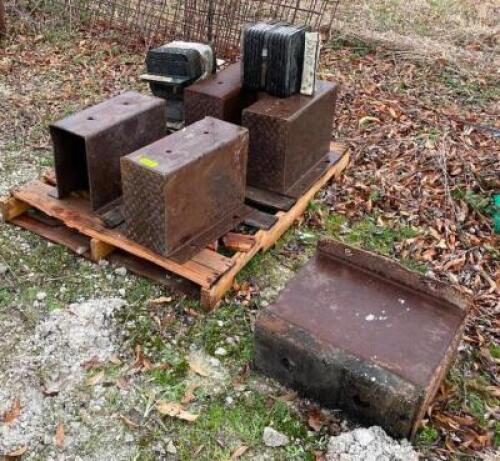 DESCRIPTION: ASSORTED STEEL DOCK BUMPERS AS SHOWN QTY: 1