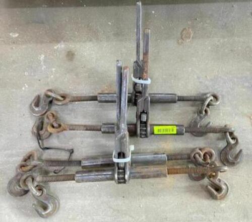 DESCRIPTION: (4) RATCHET CHAIN BINDERS QTY: 4