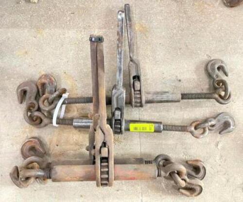 DESCRIPTION: (4) RATCHET CHAIN BINDERS QTY: 4