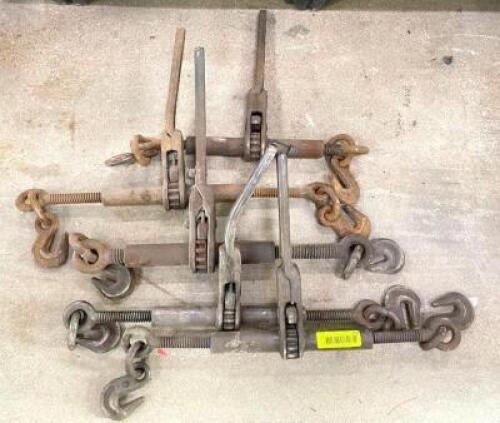DESCRIPTION: (5) RATCHET CHAIN BINDERS QTY: 5