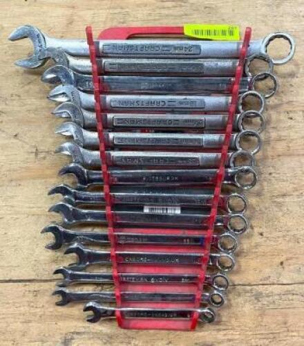 DESCRIPTION: COMBINATION WRENCH SET SIZE: SEE PHOTOS FOR SIZES QTY: 1