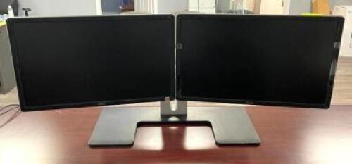 DESCRIPTION: DESKTOP DOUBLE MONITOR SYSTEM BRAND/MODEL: DELL QTY: 1