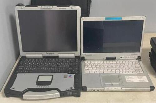 DESCRIPTION: (2) - PANASONIC TOUGHBOOKS BRAND / MODEL: PANASONIC LOCATION: OFFICE THIS LOT IS: SOLD BY THE PIECE QTY: 2
