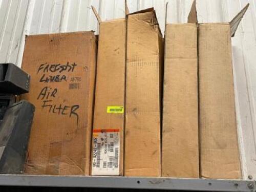 DESCRIPTION: FREIGHTLINER AIR FILTER AND HEADLIGHT BEZEL SET ADDITIONAL INFORMATION: SOLD AS SET. LOCATION: SHELVING UNIT #1 THIS LOT IS: ONE MONEY QT