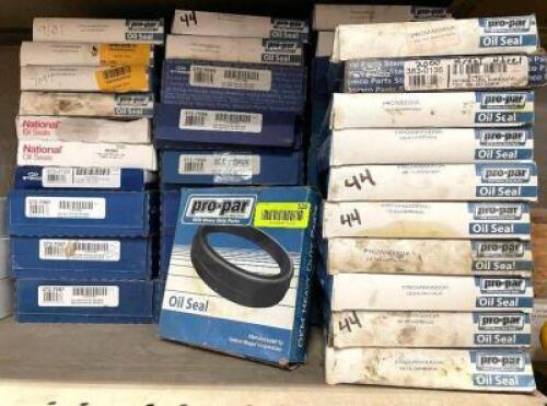 DESCRIPTION: (37) - PC. OIL SEAL SET BRAND / MODEL: ASSORTED SIZE: ASSORTED LOCATION: SHELVING UNIT #1 THIS LOT IS: SOLD BY THE PIECE QTY: 37