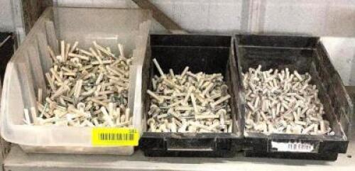 DESCRIPTION: (3) - CONTAINERS FILLED WITH ALUMINUM RIVETS - (3) SIZES ADDITIONAL INFORMATION: (3)- RIVET SIZES. SEE PHOTOS. CONTENTS OF SINGLE SHELF O