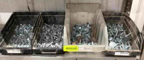 DESCRIPTION: (4) - CONTAINERS FILLED WITH ALUMINUM RIVETS - ASSORTED SIZES ADDITIONAL INFORMATION: ASSORTED RIVET SIZES. SEE PHOTOS. CONTENTS OF SINGL