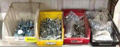 DESCRIPTION: (4) - CONTAINERS FILLED WITH ALUMINUM RIVETS - ASSORTED SIZES ADDITIONAL INFORMATION: ASSORTED RIVET SIZES. SEE PHOTOS. CONTENTS OF SINGL