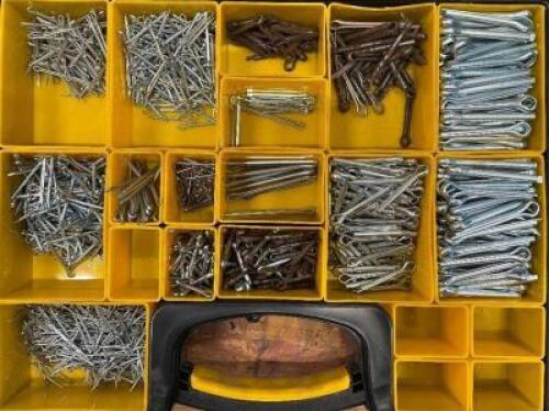 DESCRIPTION: 20 SECTION ORGANIZER WITH BRACKET TIES LOCATION: WOOD TABLE / TIRE RACK AREA THIS LOT IS: ONE MONEY QTY: 1