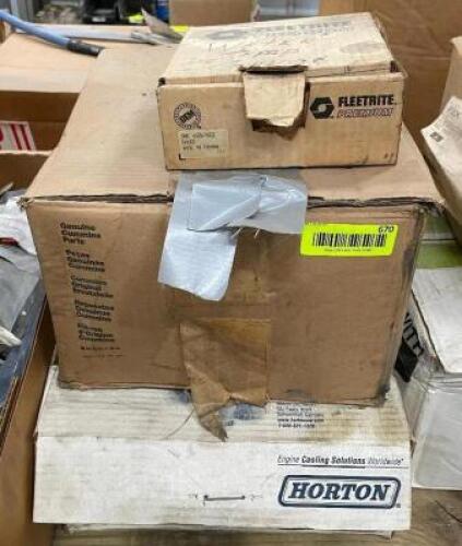 DESCRIPTION: CUMMINS ENGINE PARTS LOCATION: WOOD TABLE / TIRE RACK AREA THIS LOT IS: ONE MONEY QTY: 1
