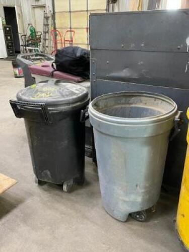 DESCRIPTION: (2) - ROLLING WASTE BINS LOCATION: DOCK DOOR AREA THIS LOT IS: SOLD BY THE PIECE QTY: 2