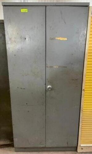 DESCRIPTION: 78" SHOP STORAGE CABINET SIZE: 78" X 36" X 21" LOCATION: DOCK DOOR AREA THIS LOT IS: ONE MONEY QTY: 1