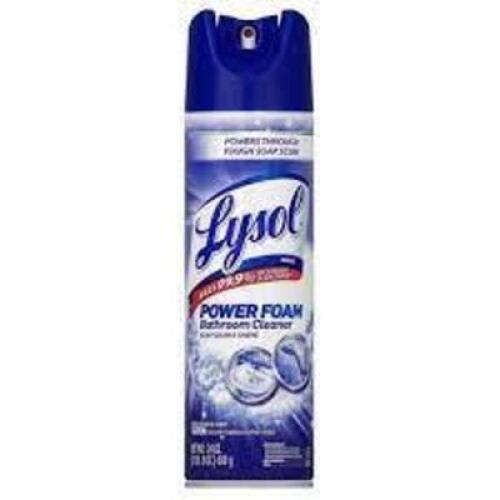 DESCRIPTION: (4) 6CT PACKS OF POWER FOAM BATHROOM CLEANER BRAND/MODEL: LYSOL RETAIL$: $27.44 EACH QTY: 4