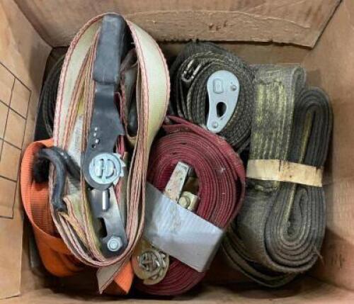 DESCRIPTION: BOX OF (7) TRAILER TENSION STRAPS QTY: 7