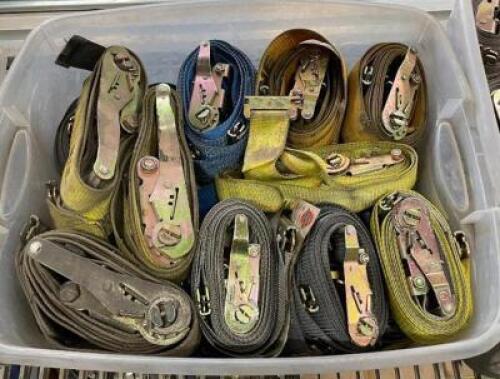 DESCRIPTION: BOX OF (40) TRAILER TENSION STRAPS QTY: 40