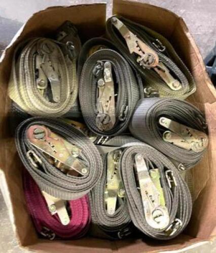 DESCRIPTION: BOX OF (20) TRAILER TENSION STRAPS QTY: 20