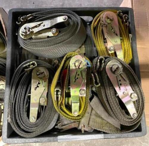 DESCRIPTION: BOX OF (20) TRAILER TENSION STRAPS QTY: 20