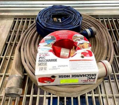 DESCRIPTION: (3) ASSORTED DISCHARGE HOSES QTY: 1