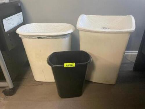 DESCRIPTION: (3) - OFFICE TRASH CANS THIS LOT IS: SOLD BY THE PIECE QTY: 3