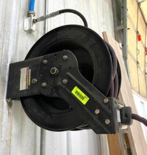 DESCRIPTION: 50' RETRACTABLE AIR HOSE REEL BRAND/MODEL: CENTRAL PNEUMATIC 62344 QTY: 1