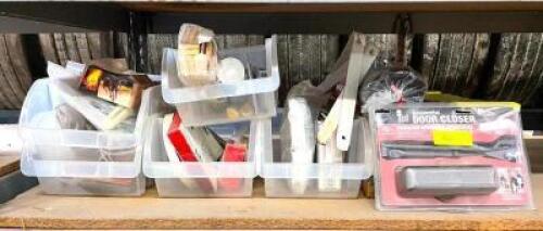 DESCRIPTION: ASSORTED WINDOW AND DOOR SEALING HARDWARE AS SHOWN QTY: 1