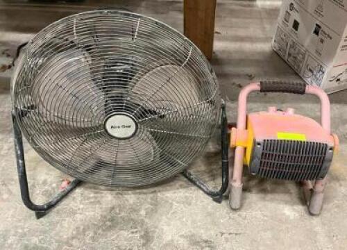 DESCRIPTION: ASSORTED FLOOR FANS AS SHOWN QTY: 1
