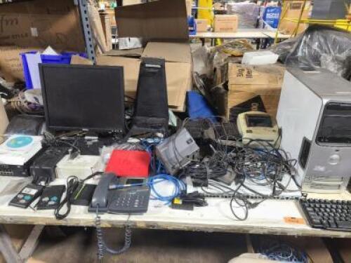 (1) TABLE OF MISC OFFICE SUPPLIES
