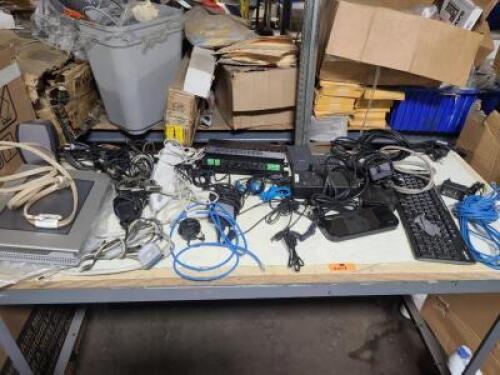 (1) TABLE OF MISC OFFICE SUPPLIES