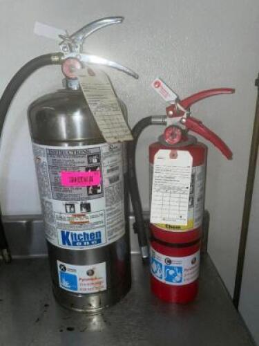 DRY CHEMICAL AND WET CHEMICAL FIRE EXTINGUISHERS