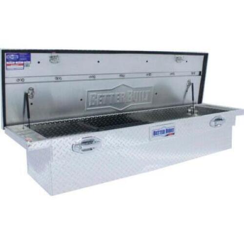 DESCRIPTION: (1) TRUCK TOOL BOX BRAND/MODEL: BETTER BUILT #79011003 INFORMATION: BRIGHT ALUMINUM RETAIL$: $564.00 SIZE: 69"X20"X13" QTY: 1