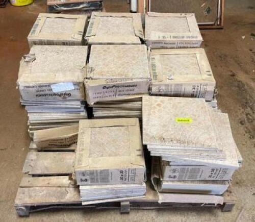 PALLET OF 12" X 12" PORCELAIN FLOOR TILE