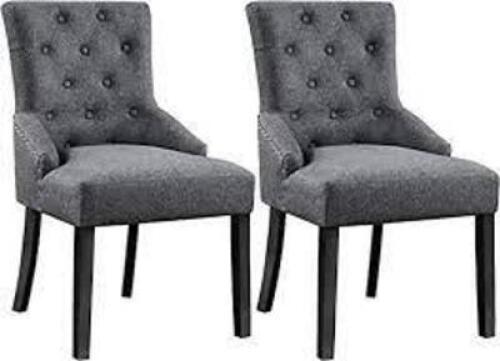 DESCRIPTION: (2) DINING CHAIRS BRAND/MODEL: YAHEETECH #611214 INFORMATION: GREY RETAIL$: $238.99 TOTAL QTY: 2