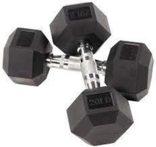 DESCRIPTION: (2) SMALL DUMBELLS RETAIL$: $75.00 EA SIZE: 20 LB QTY: 2