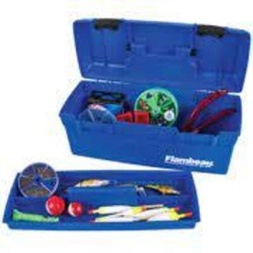 DESCRIPTION: (2) FISHING TACKLE AND GEAR BOX WITH LIFT OUT TRAY BRAND/MODEL: FLAMBEAU OUTDOORS INFORMATION: BLUE RETAIL$: $10.00 EA QTY: 2