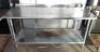 DESCRIPTION: 72" X 30" STAINLESS TABLE W/ 1� BACK SPLASH AND MOUNTED CAN OPENER SIZE: 72" X 30" QTY: 1