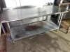 DESCRIPTION: 72" X 30" STAINLESS TABLE W/ 1� BACK SPLASH AND MOUNTED CAN OPENER SIZE: 72" X 30" QTY: 1 - 2