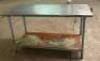 DESCRIPTION: 60" X 30" STAINLESS TABLE W/ MOUNTED CAN OPENER SIZE: 60" X 30" QTY: 1