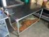 DESCRIPTION: 60" X 30" STAINLESS TABLE W/ MOUNTED CAN OPENER SIZE: 60" X 30" QTY: 1 - 3