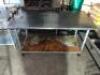 DESCRIPTION: 60" X 30" STAINLESS TABLE W/ MOUNTED CAN OPENER SIZE: 60" X 30" QTY: 1 - 4