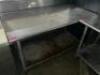 DESCRIPTION: 60" X 30" STAINLESS TABLE. SIZE: 60" X 30" QTY: 1