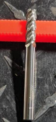 DESCRIPTION: (1) SOLID CARBIDE CORNER RADIUS END MIL BRAND/MODEL: ACCUPRO 86769734 RETAIL$: $34.89 ea SIZE: 1/4" DIA 0.03 RAD 1/4" SD QTY: 1