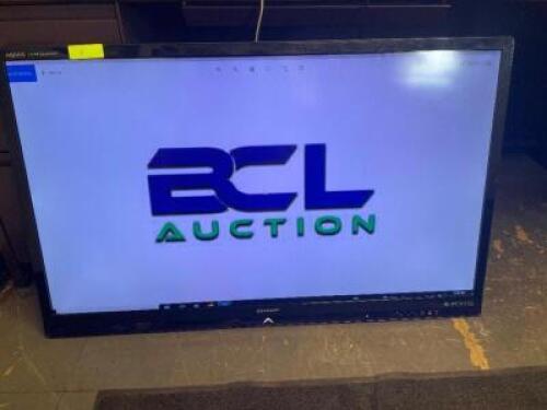 DESCRIPTION: SHARP 46" LC FLAT SCREEN TV W/ POWER CORD. MODEL SHARP LC-46LE83U SIZE: 46" QTY: 1