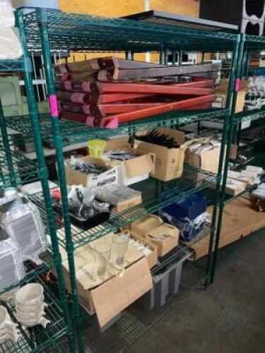 DESCRIPTION: 48" X 24" FIVE TIER COATED WIRE SHELF. MODEL METRO ADDITIONAL INFORMATION: NO CONTENTS SIZE: 48" X 24" X 72" QTY: 1